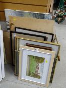 Parcel of framed & unframed pictures & prints including St Austell etc