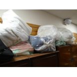 Parcel of hotel towels, bed linen, mattress protector etc