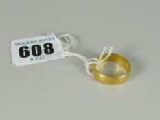 A 22ct gold wedding band, 5 grams