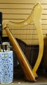 A modern lightwood harp