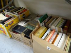 Six boxes of various books