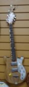 A vintage electric guitar (distressed)