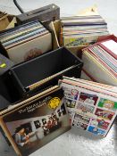 A large collection of LP records including 33, 78 & single records