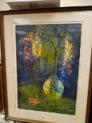 LEBADANG HOI limited edition (49/275) print - still life vase with flowers, signed in pencil