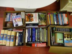 Six boxes of mostly modern hardback books