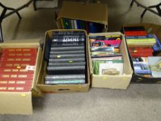 Mixed selection of books and ephemera including postcards, cigarette cards, Austin Allegro