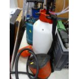 Selection of various hand pumps, pressure sprayers, water pumps etc E/T