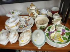 Mixed quantity of dinner and tableware including lidded tureens etc