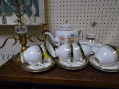 Royal Grafton 'Majestic' part teaset, a small quantity of EP cutlery etc