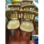 Set of six bentwood chairs