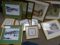 Quantity of framed pictures and prints