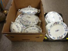 Parcel of Staffs floral decorated dinnerware