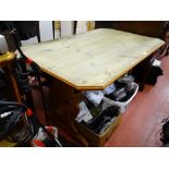 Oblong pine kitchen type table