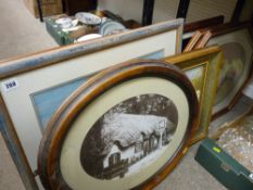 Large parcel of framed prints, historical photographs etc