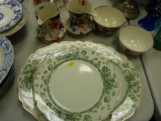 Two Gaudy Welsh jugs, bowls and a quantity of Royal Doulton dinnerware