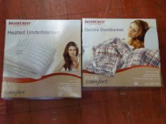 Silvercrest electric overblanket and a Silvercrest electric underblanket (still in boxes) E/T