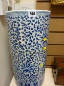Oriental blue and white porcelain stick stand
