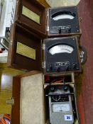 Parcel of three vintage electrical testing equipment by Mega, Sagamo and Western