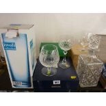 Quantity of Waterford, Stuart crystal glass boxed and loose drinking glassware