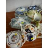 Parcel of mixed porcelain including Gaudy Welsh etc