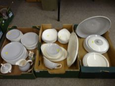 Large parcel (in three boxes) of Royal Doulton dinnerware