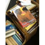 Three boxes of mainly hardback books, some relating to art including Stanley Spencer, Ben