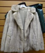 A pearl mink jacket