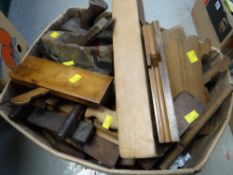 A large quantity of carpentry tools