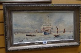A framed oil on board of a maritime scene, signed D M LEWIS, dated '81