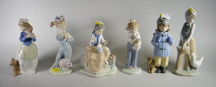 Six various Nao figures