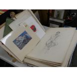 Large parcel of various drawings, sketches, prints & other ephemera