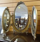 A fancy tri-fold mirror