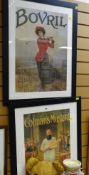 A pair of reproduction advertising prints for Colman's Mustard & Bovril