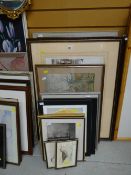 Parcel of framed prints & pictures including Vettriano