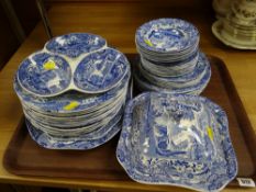 A collection of Spode Italian dinnerware