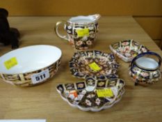 Six items of Royal Crown Derby Imari patterned china