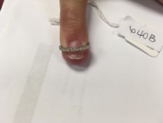 A platinum & diamond eternity ring