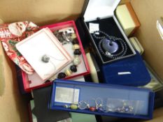 Collection of boxed assorted costume & some silver TV channel shopping jewellery