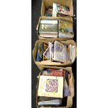 Four boxes of various hardback books mainly relating to art, travel & crafts