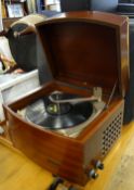 A Pye Monarch vintage record player