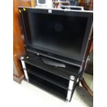 A Panasonic flat screen TV & stand