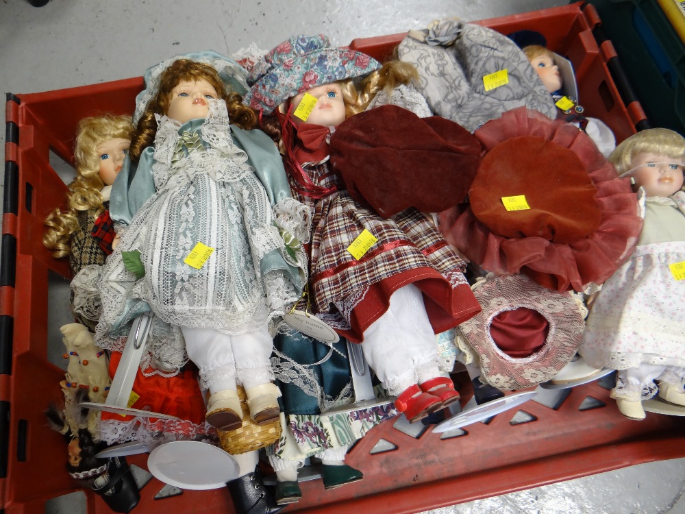 Quantity of collector dolls