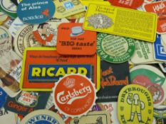 Collection of vintage beer mats