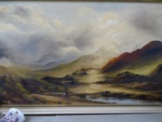 JEAN RENNIE oil on canvas - titled 'Beddgelert'