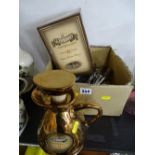 Wade PDM Glenturret whisky flagon with box and a quantity of table cutlery