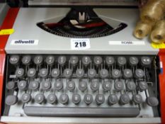 Cased Olivetti Roma typewriter