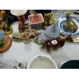 Mixed group of crockery and ornamental figurines