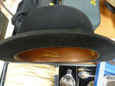 Vintage bowler hat with label for 'G A Dunn & Company, Piccadilly Circus, London'