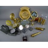 Collection of mostly modern/reproduction nautical items and compasses etc