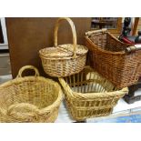 Parcel of wicker baskets